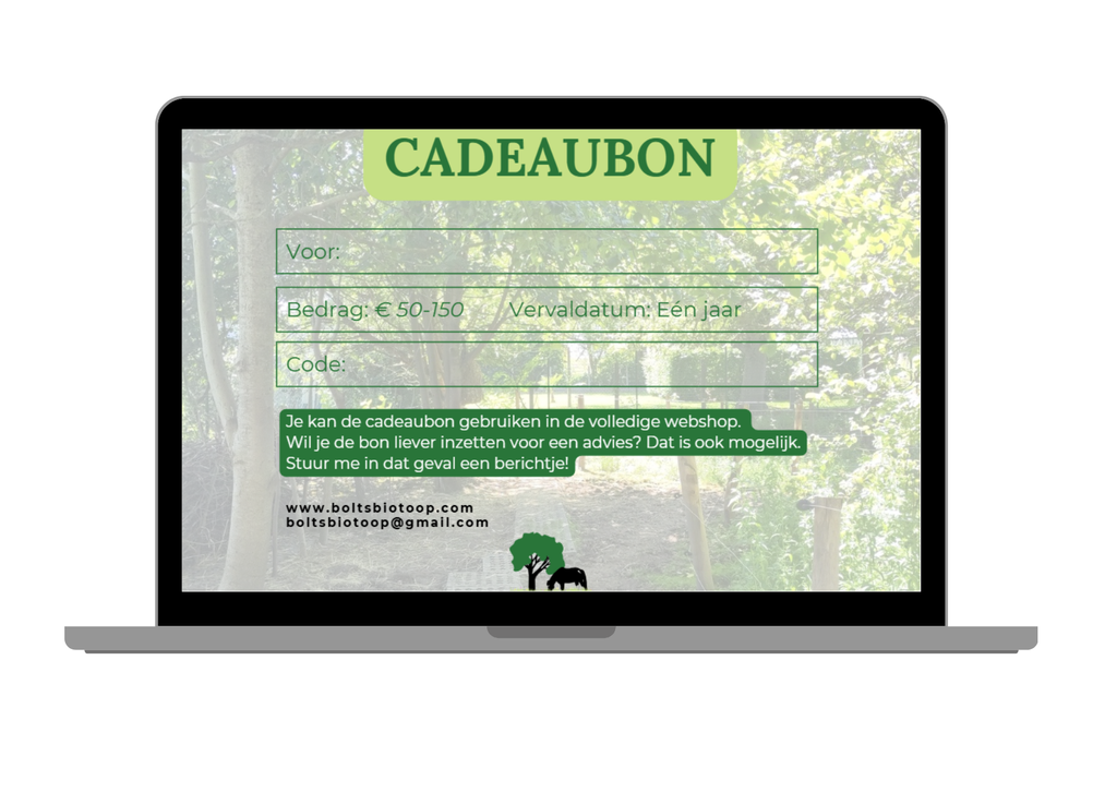 Bolt's Biotoop Cadeaubon